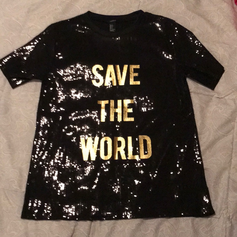Forever21 sequined shirt
